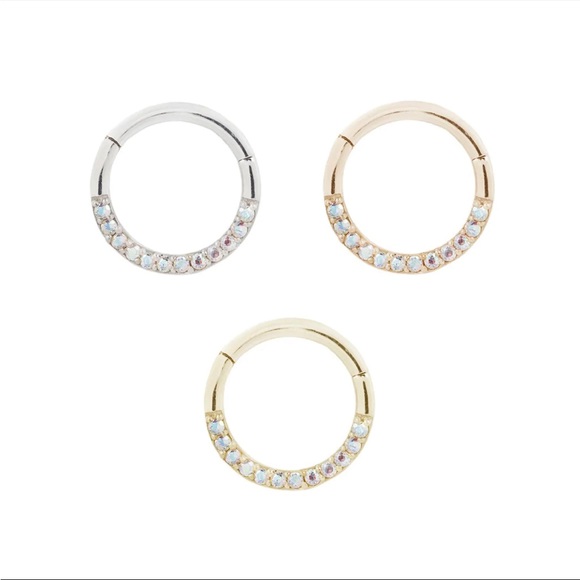 14K Yellow Gold Clicker Jewelry for Septum or Daith - Picture 6 of 6